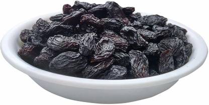 go vegan Black Raisins Seedless - 1kg | Afghani Kishmish Raisins
