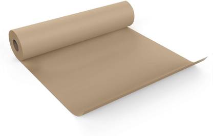 JIA Arts Recycled Brown Kraft Paper for Wrapping Unruled 28 Inch X10 Meter 120 gsm Paper Roll