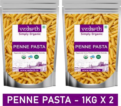 Vedarth Pack of 2 Penne Pasta Durum Wheat Organic Penne Pasta
