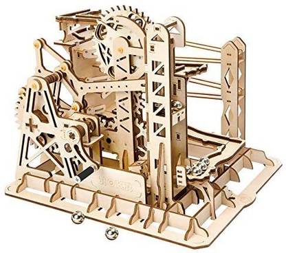 ROBOTIME 3D Puzzle Engineering Toys STEM Learning Kits Wooden Laser-Cut Model Kit Best Mechanical Gears Toy Gifts for Adults & Te