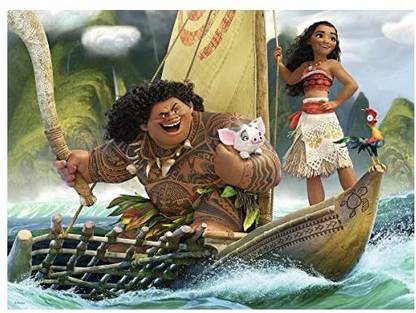 RAVENSBURGER Disney Moana One Ocean One Heart 100 Piece Jigsaw Puzzle for Kids â€“ Every Piece is Unique, Pieces Fit Together Perfect