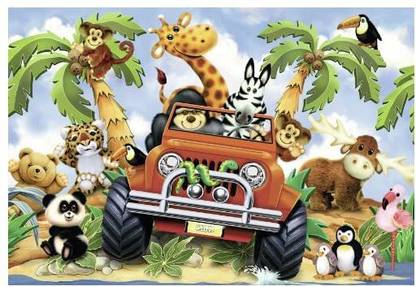 RAVENSBURGER 4 24 Piece Floor Jigsaw Puzzle for Kids â€“ Every Piece is Unique, Pieces Fit Together Perfectly