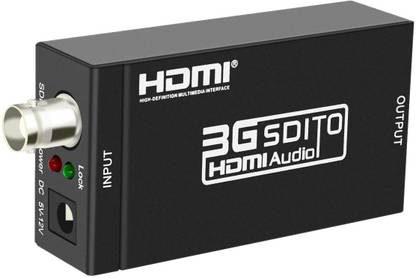LipiWorld SDI to HDMI Converter Audio Video SDI Converter Adapter 3G-SDI, HD-SDI, SD-SDI for SDI Camera, CCTV System, SDI Monitor, Other SDI Device Media Streaming Device