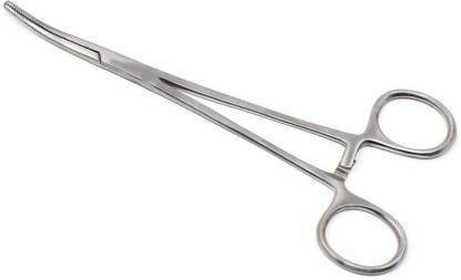 IS IndoSurgicals Deluxe Quality Curved Artery Forceps/Hemostatic Forceps (6 Inch) Hemostats Forceps