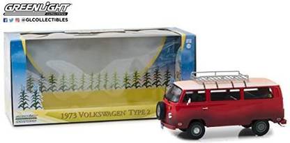 Greenlight 1:24 1973 Vlks n Type 2 (T2B) Bus - Field f Drems (1989)True-t-cle DetilLimited Editin (84034)