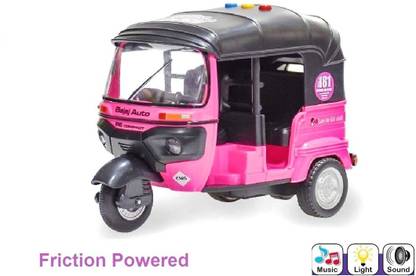 Varni Bajaj CNG Auto Rickshaw with Light and Sound Ola and Pink Auto Rickshaw (Pink)