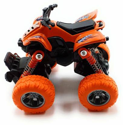 Tickety Mini Monster Truck / Bike, Pull Back Mechanism with Rubber tyre and Jumper, Mini Rock Crawler Vehicle - (Pack of 1)...