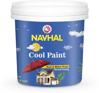 Navhal Heat Resistant Temperature control and waterproof Cool paint 10 L White Emulsion Wall Paint
