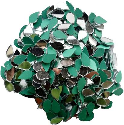Crafto 200pcs of 6mm Teardrop Shape Mirror Beads for Craft & DIY Making