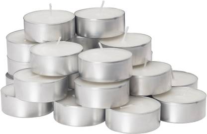 JGD Tea Light Candles White-Pack of 100 Candle