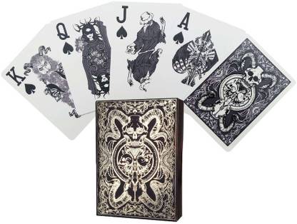 The Ace Card company Gothic Luxury-Premium Plastic Poker Playing Cards Washable (Limited Edition Gold Box) - (1 Pack) - Golden