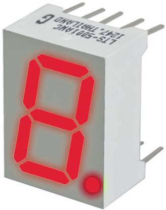 shockley electronics 7 Segment RED Led Display Common Anode 0.56 Inch (14.20mm) Electronic Components Electronic Hobby Kit