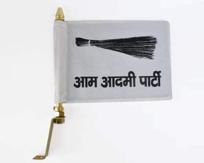 H.M aam aadmi party (aap) car flag for car bonnet Square Car Window Flag