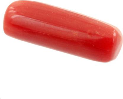 Takshila Gems Natural Red Coral Gemstone (Moonga Stone) 3.25 Ratti / 2.92 Carat Lab Certified Small Size Red Coral Stone Coral Stone