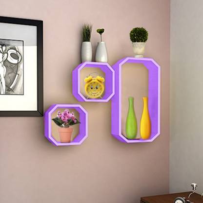 House Of Sensation Octagon Wall Shelf AK G7 Wooden Wall Shelf