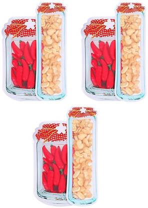 Star Work Reusable zip Bags For Food Storage Bags Zip Lock Bags Snack Sandwich Seal Bags Nuts Candy Bag Leak-Proof Food Cookies Bags for Kitchen Travel Camping Picnic Plastic Storage Pouch
