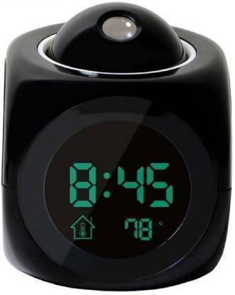 KUNJ JANKI TREADER Digital Black Clock