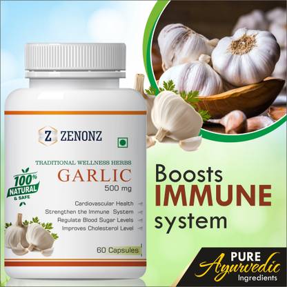 zenonz Garlic Manage Immiune System & Regulates Blood Sugar Level 100% Natural