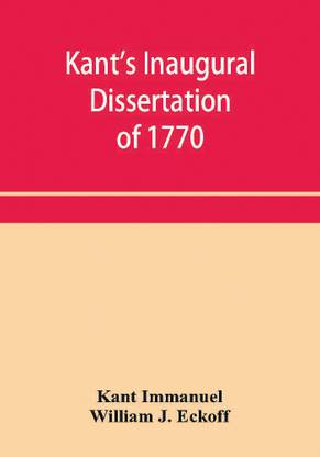 Kant's inaugural dissertation of 1770