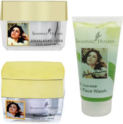 Shahnaz Husain Sha skin kit ( snow day + Night + Neem Tulsi f/w)150gm winter special