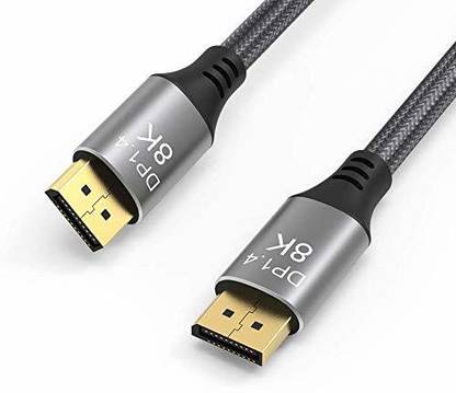 Tobo Thunderbolt Cable 1 m DisplayPort Cable 144Hz Display Port Cable 1.4 8K 60Hz HD 3D Compatible TD-257TC