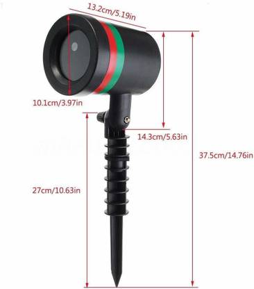 WunderVoX IX1 -581-JM-LED Light with Landscape Star Shower Laser Light Shower Laser Light