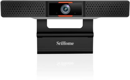 Srihome SH002 4MP Web Camera 110° Wide-Angle Built-in Noise Cancelling Microphone Plug and Play Live Streaming Video Conference Webcam for PC/Laptop/Android TV Box/Android TV Security Camera