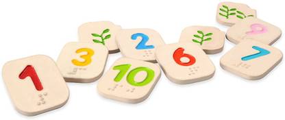 PLAN TOYS Braille Numbers 1 - 10