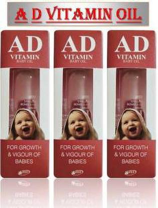 AD VITAMIN ORIGINAL BABY MASSAGE OIL PACK OF 3*170 ML