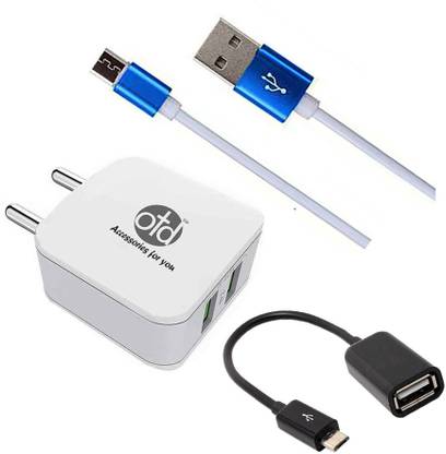 OTD Wall Charger Accessory Combo for Samsung Galaxy J2 Ace, Samsung Galaxy J2 Core, Samsung Galaxy J2 Core 2020, Samsung Galaxy J2 Pro