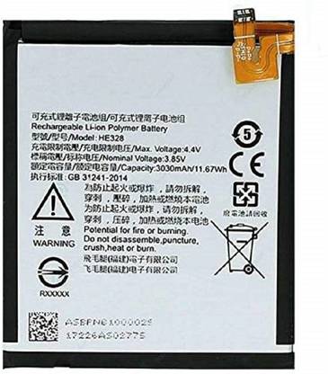 APTIVOS Mobile Battery For  Nokia 8 TA-1004, TA-1012, TA-1052 (HE328) 3030 mAh