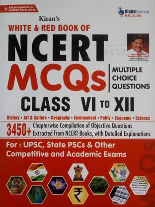 Kiran White & Red Book Of NCERT MCQs Class 6 To 12