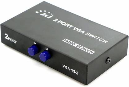 Tobo 2 Port Mini VGA Switcher Manual VGA Switch Two Hosts Media Streaming Device