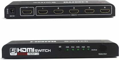 Tobo HDMI Switcher 5 Input 1 Output 5x1 Switch 4K x 2K 1080P Media Streaming Device