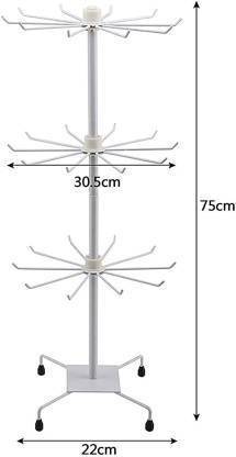 जे मॉल ™3 Layer Metal Multi Layer Rotating Jewellery, Chain, Ear-rings, Bracelet, लोहा की होल्डर