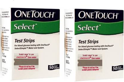 OneTouch Select 100 Glucometer Strips