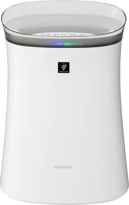 Sharp Air Purifier for Homes & Offices | Dual Purification - ACTIVE (Plasmacluster Technology) & PASSIVE FILTERS (True HEPA H14 (in EN1822 type) +Carbon+Pre-Filter) | Captures 99.97% of Impurities | Model:FP-F40E-W | White Portable Room Air Purifier