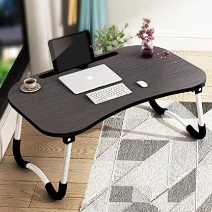 GoRogue Foldable Wooden Laptop Desk for Bed Wood Portable Laptop Table