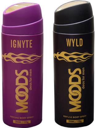 MOODS IGNYTE & WYLD Deodorant Spray  -  For Men & Women