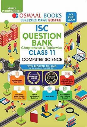 Oswaal ISC Question Banks Class 11 Computer Science (Reduced Syllabus)