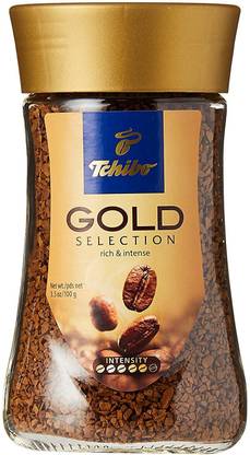 Tchibo Gold Selection Coffee Jar, 100 g Instant Coffee