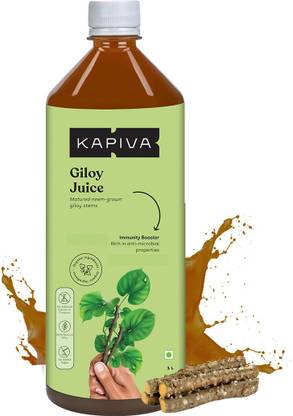 Kapiva Giloy Juice| Ayurvedic Juice for Immunity Building Made From Neem Grown Giloy Stem| No Added Sugar