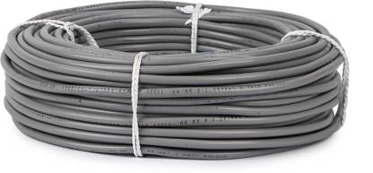 Oxcord 2 core round copper wires and cables 1mm for domestic and industrial electric connections ( 45 Metres) 1 sq/mm Black 45 m Wire