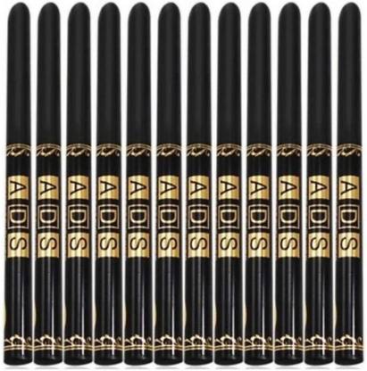 ads Waterproof Eyeliner Black Packof 12pcs 2.5 g (Black) 2.5 g (Black)