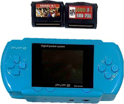 Clubics PVP2 Video Game - (Lite Blue) Gaming Console with Super Mario, Contra 1 GB with Super Mario 1 GB with Super Mario Limited Edition