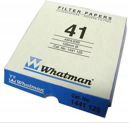 Pack of 100 Grade 41 Whatman 1441-110 Quantitative Filter Paper Circles 110mm Diameter 20 Micron 