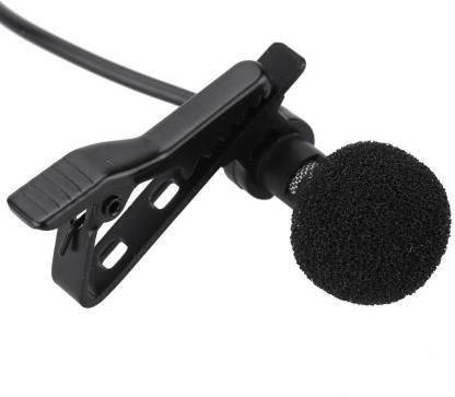 Miraaz METAL Microphone For | Collar Mike for Voice Recording | Lapel Mic Mobile, PC, Laptop, Android Smartphones, Microphone (Black) Microphone