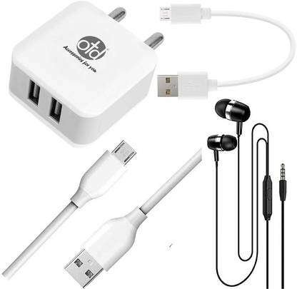 OTD Wall Charger Accessory Combo for HTC Desire Eye, HTC Desire U, HTC One, HTC One A9
