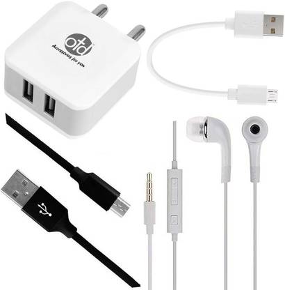 OTD Wall Charger Accessory Combo for Adcom A35, Adcom A50, Adcom Ikon 4, Alcatel 1