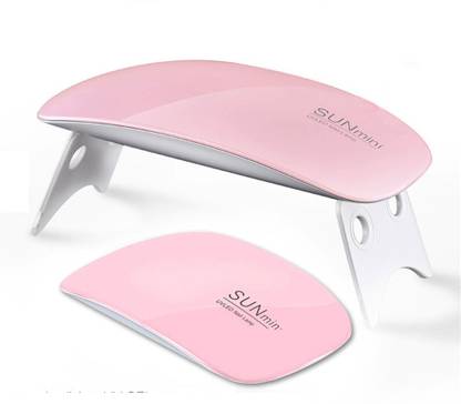 White Wings Mini Nail Lamp Usb UV Nail Dryer Gel Nail Polish Art Tool, Nail Dryer 6W UV Gel Polish Curing LED Lamp Portable Manicure Tool Nail Polish Dryer (UV Power 6 W) Nail Polish Dryer